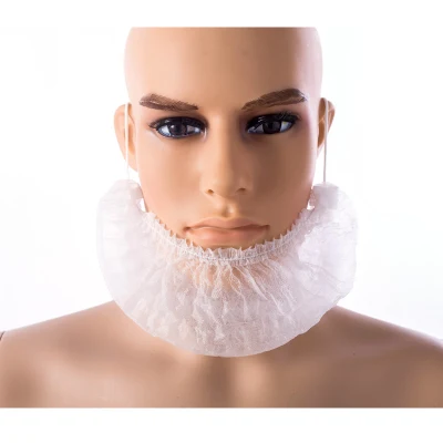 Protetor de barba de polipropileno descartável para indústria alimentícia