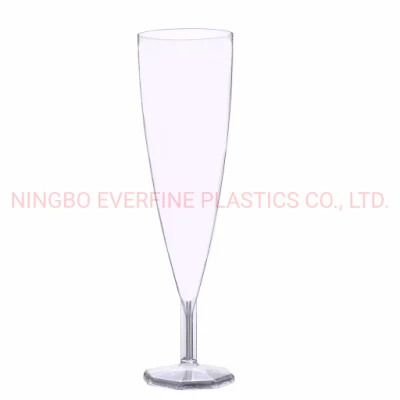 Taça de champanhe (PS) de plástico descartável de 5,5 onças Produtos de plástico