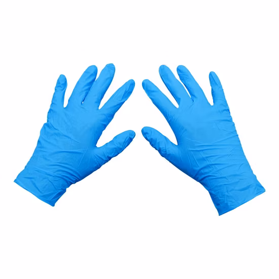 9 polegadas Azul/Branco/Preto Salão de Beleza Especial/Alimentos/Farmacêutico Atacado Látex Vinil Descartável Exame de Segurança Luvas Protetoras de PVC Rubbe Nitrile